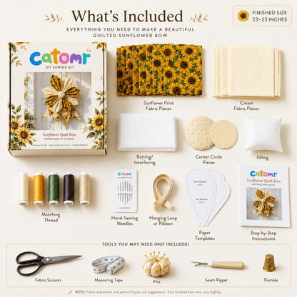 Large Patchwork Bow Sewing Kit