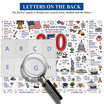 🧩 Patriotic America 250th Anniversary Jigsaw Puzzle – 1000 Pieces
