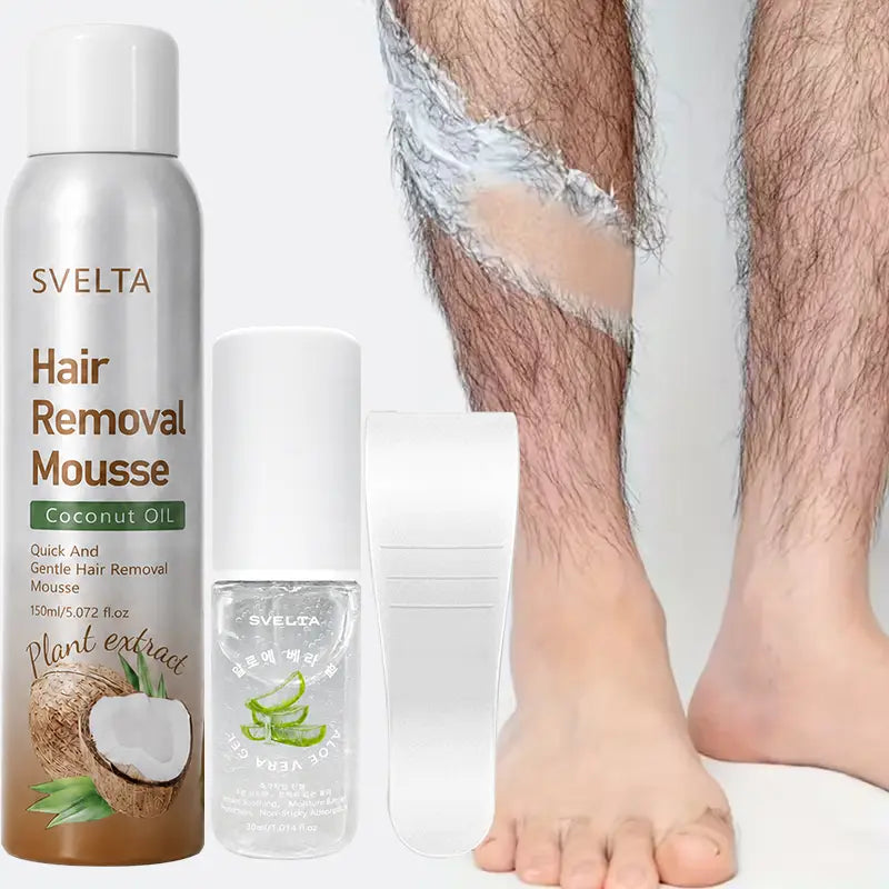 Gentle Sensitive Skin Bikini Hair Removal Cream & Mousse Kit - Smooth