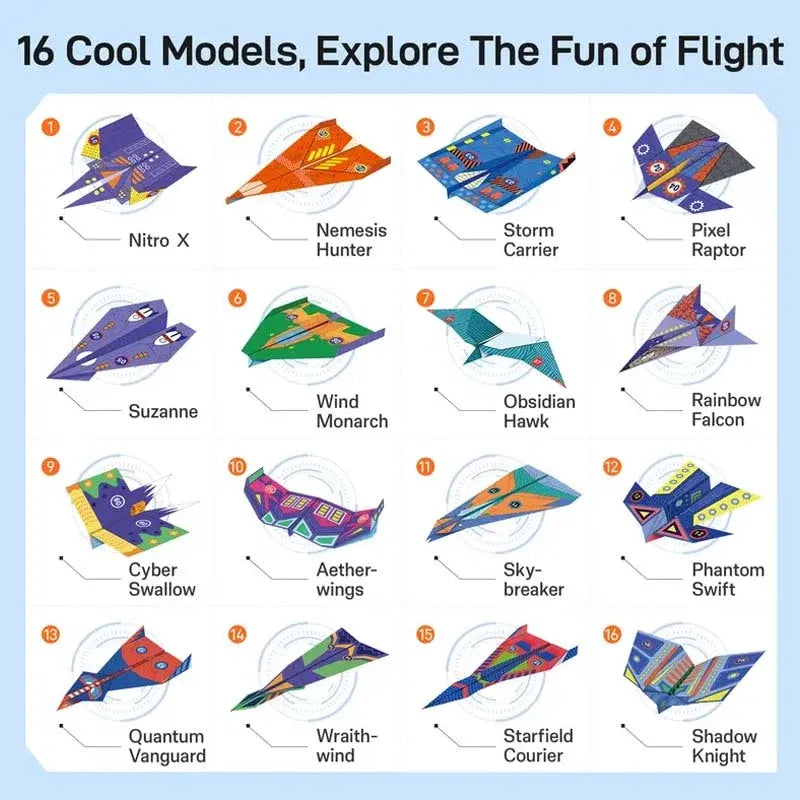 ⏰Creative DIY Paper Airplane Set For Kids