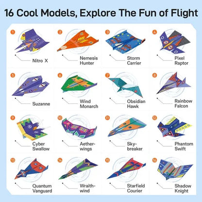 ⏰Creative DIY Paper Airplane Set For Kids