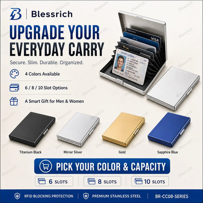 RFID Blocking Metal Card Holder