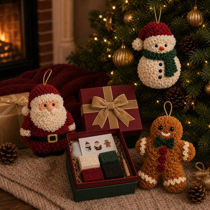🔥49% Off Last Day 🔥 3D Fabric Poke Christmas Ornament Kit