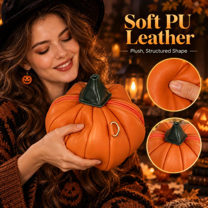 🎃✨Hungry Pumpkin Halloween Crossbody Bag: Whimsical Open-Mouth Pumpkin Purse for Halloween Party, Trick-or-Treat & Fall Outfit(✨Same as in the video)