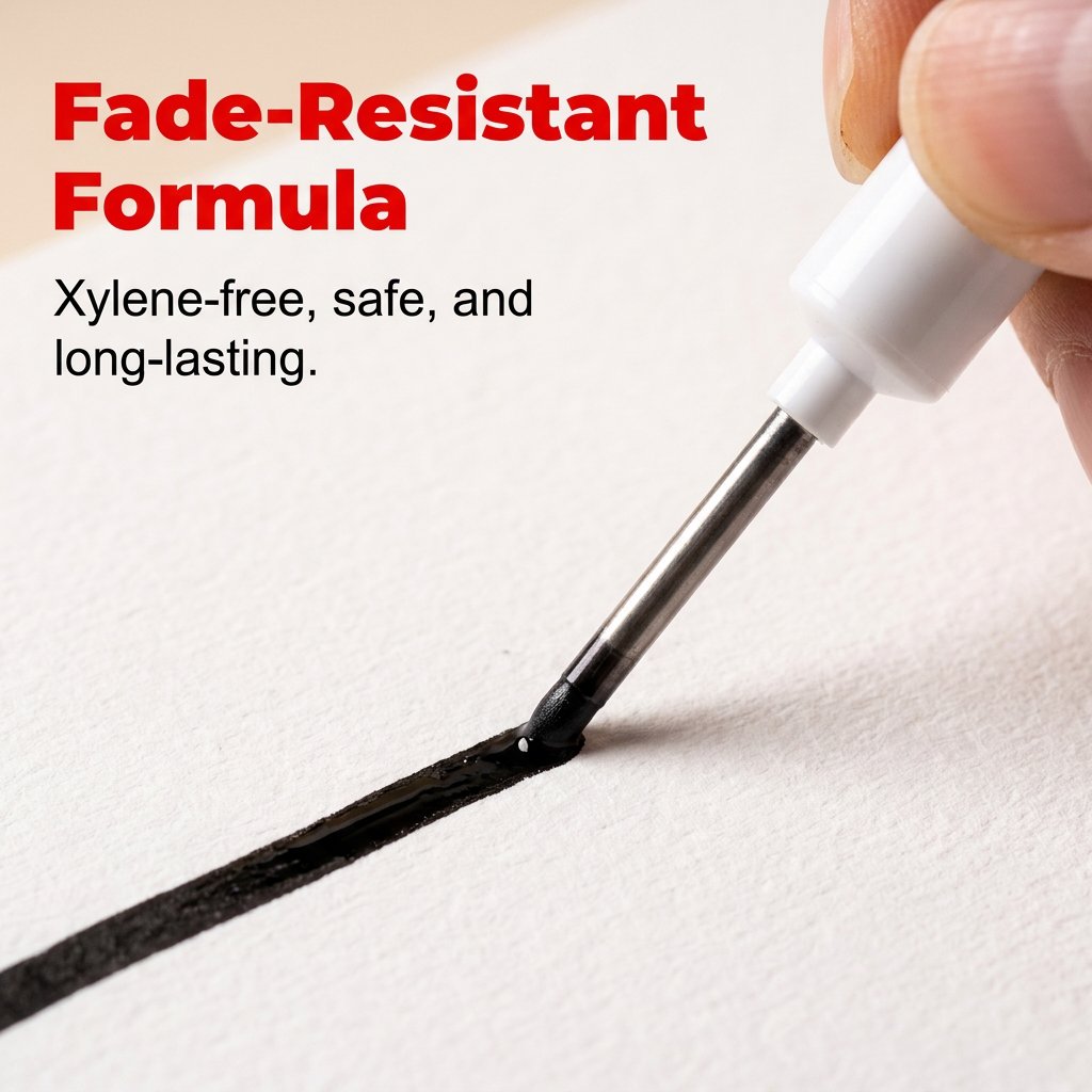 Extended Tip Marker Pen, Quick Dry Ink For Deep Hole Marking🎯
