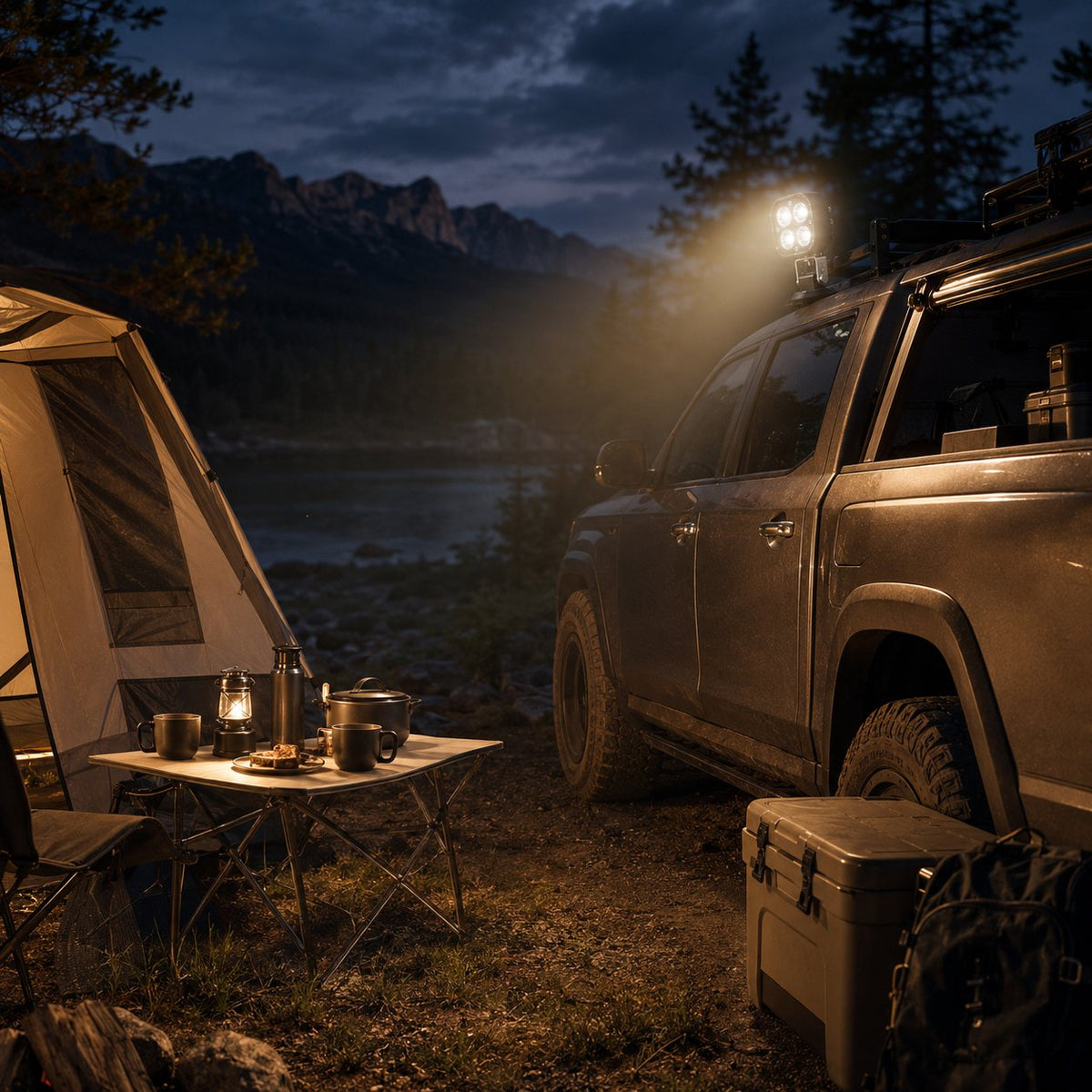 🏕️ Omni-Directional 360-degree rotation LED Pod Light
