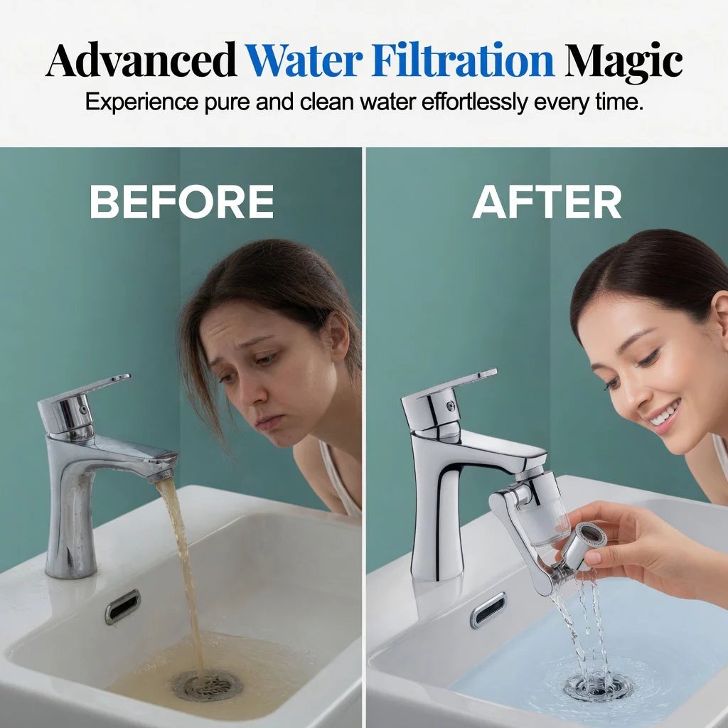 1440° Rotating Faucet Extender Aerator