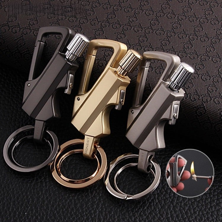 3-in-1  Match & Carabiner Keychain