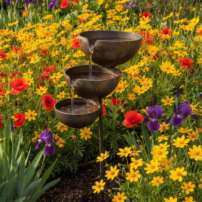 🔥Bring Life Back To Your Garden – Rain Catcher Bird Bath 🌿🐦