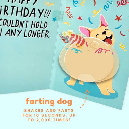 Farting Dog Birthday Card