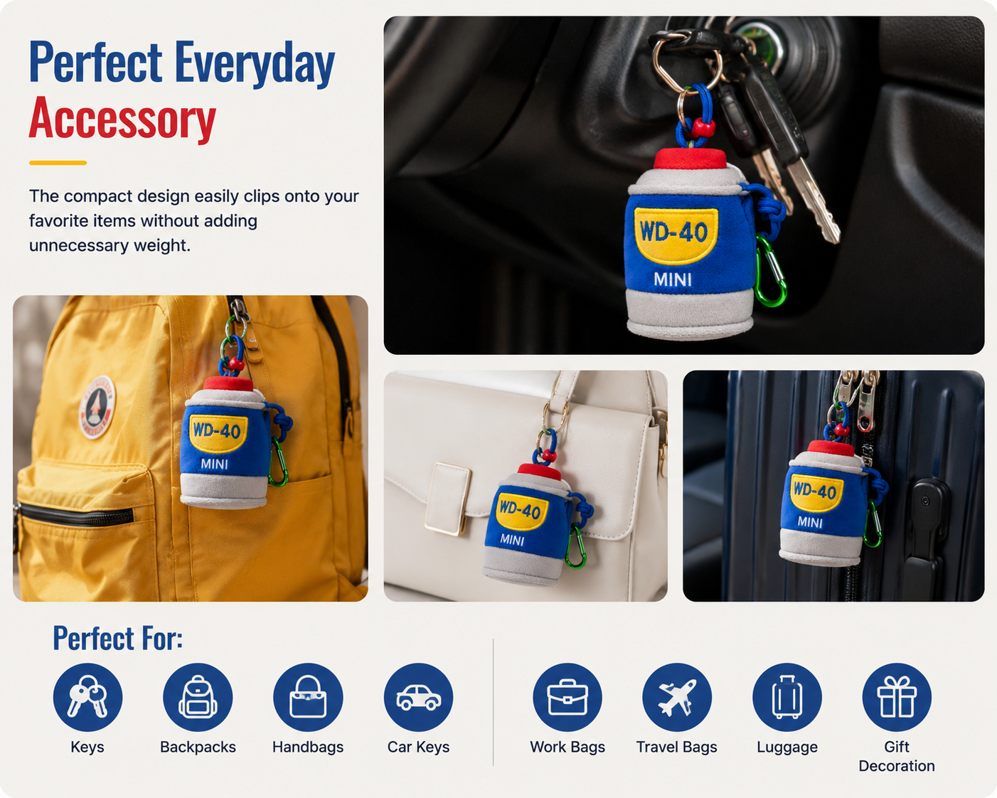 [Men's Perfume] WD40 Lubricating Oil Plush Pendant