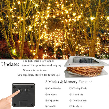 🎁Christmas Sale 50% 🔥2-Pack Solar Outdoor String Lights