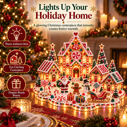 ✨🔥Magical Christmas Village 3D Gem Art DIY Kit