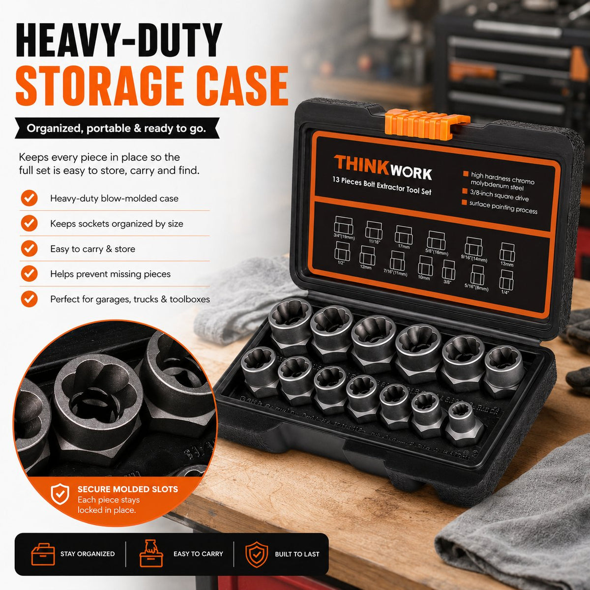 🧰13+1 PCS Bolt & Nut Extractor Set🔩-Buy 2 Get Free Shipping