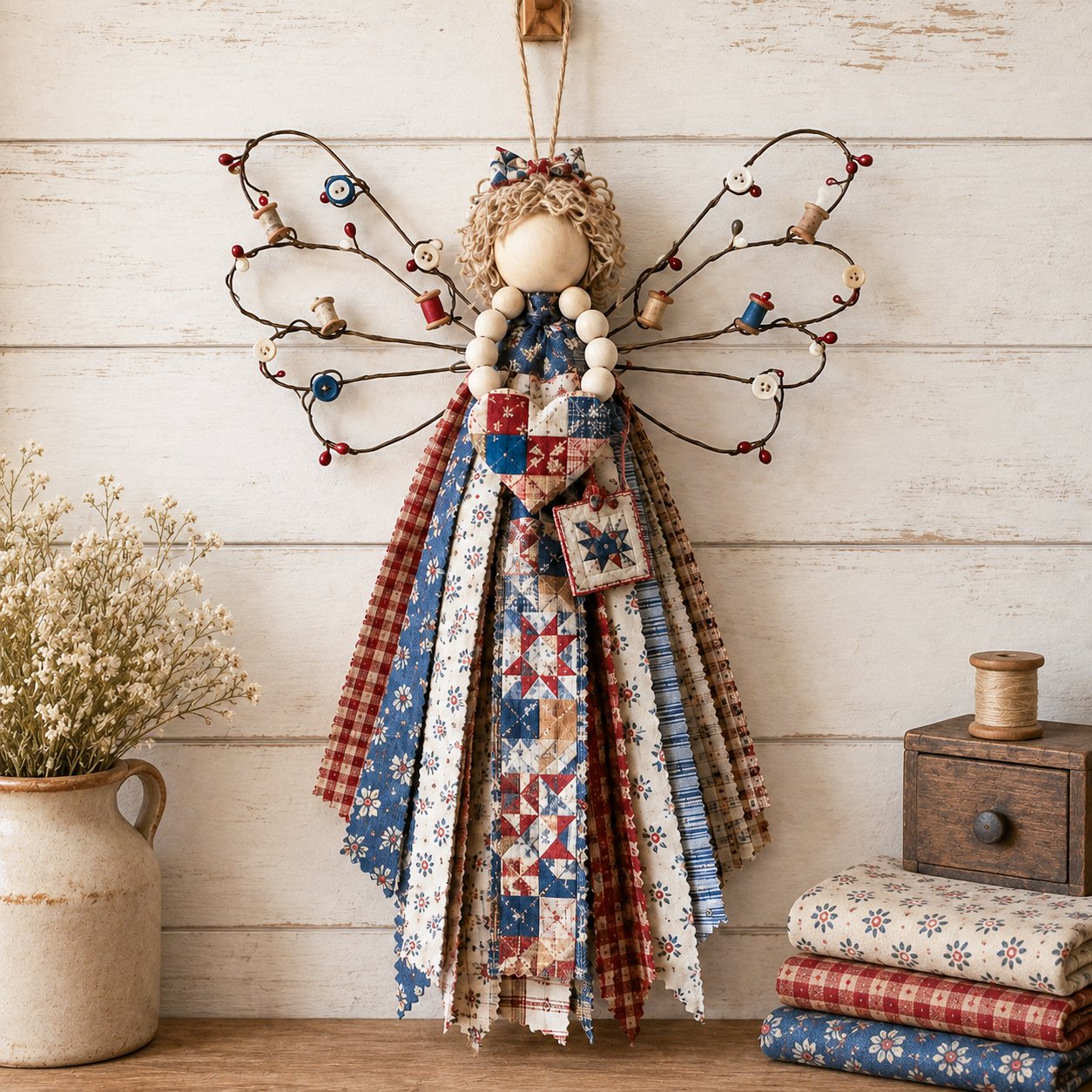 🔥Last Day 50% OFF - 🪽 Angel Fabric Hanging DIY Kit (📦Buy 2 Free Shipping)