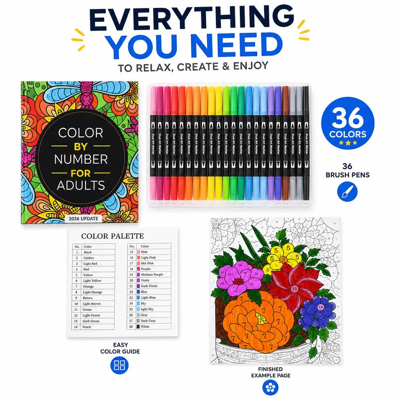 Adult Paint by Numbers Art Craft Kit