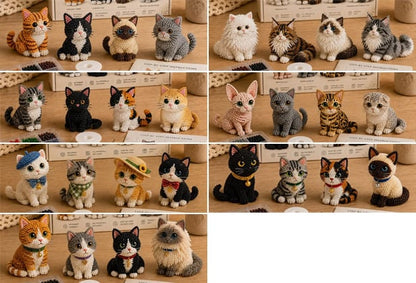 🐱 Create 4 Adorable Beaded Cats Yourself