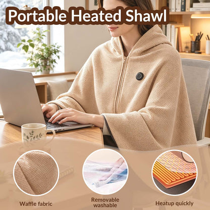 ❄️ LAST CHANCE 50% OFF Heated Wearable Blanket – Stay Warm at Your Desk Without Bulky Layers 🔥