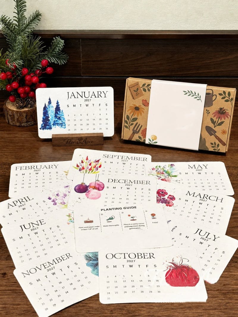 ✨🏆Early Holiday Sale 49% OFF🌱Eco-Friendly Plantable “Timeless” Seed Calendar 2027