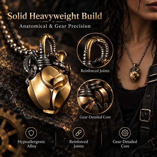 Industrial Mechanical Kinetic Pendant — Living Steampunk Art