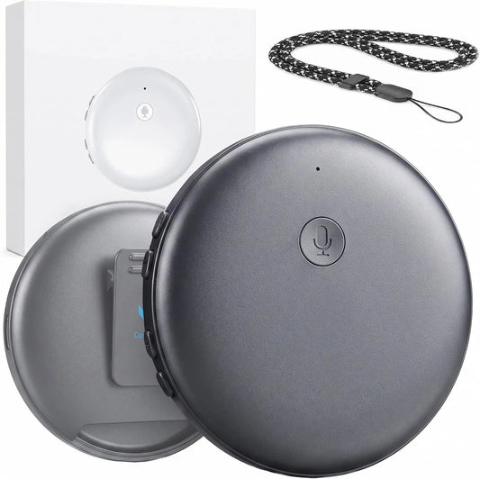 🌎 AI Wearable Translator – 165+ Language Two-Way Voice Translation Device, Real-Time AI Language Translator with Smart Learning, Bluetooth Connectivity for Travel, Work & Everyday Conversations