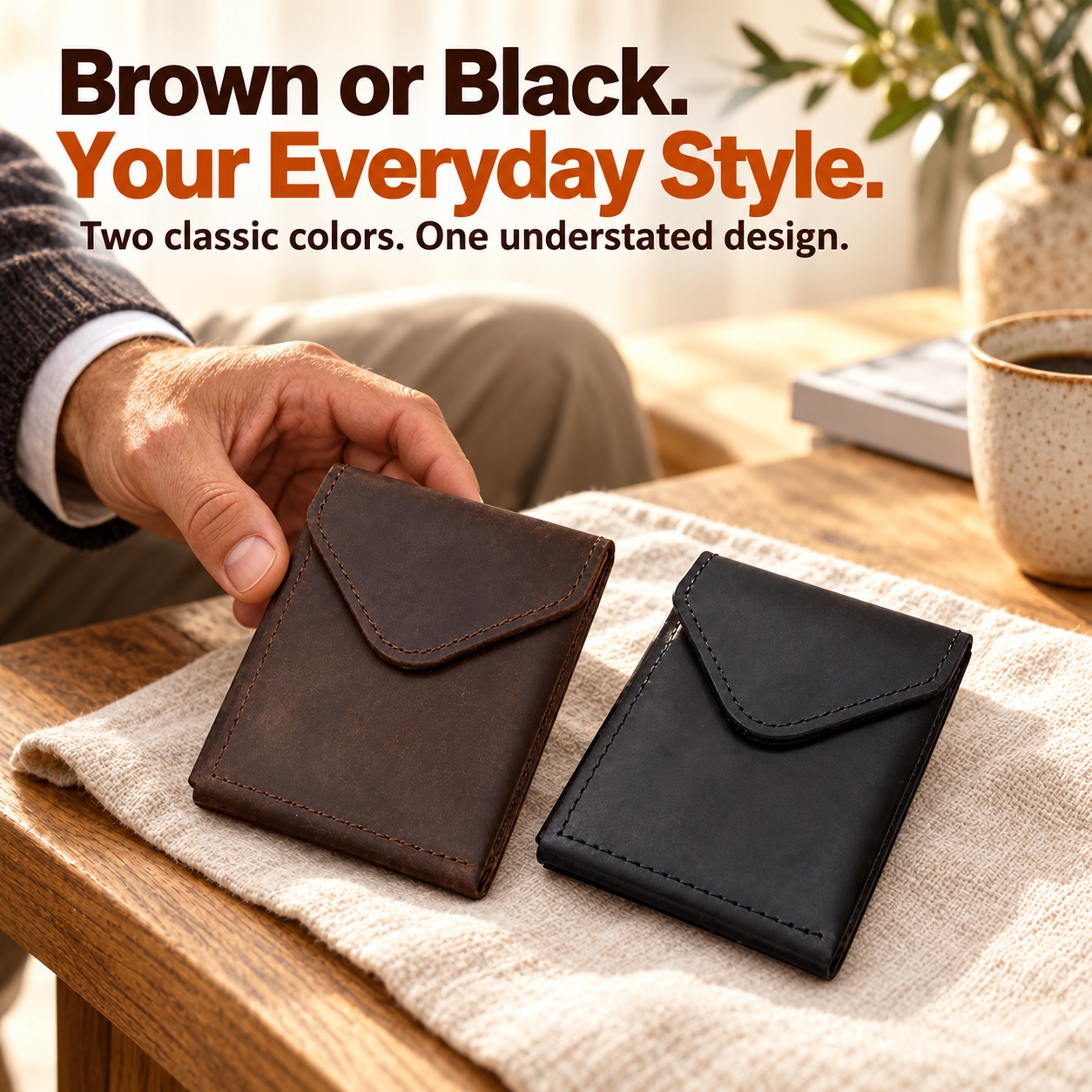 Brown or Black. Make It Yours.