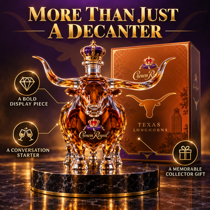 Crown Royal Texas Longhorns Whiskey Bottle