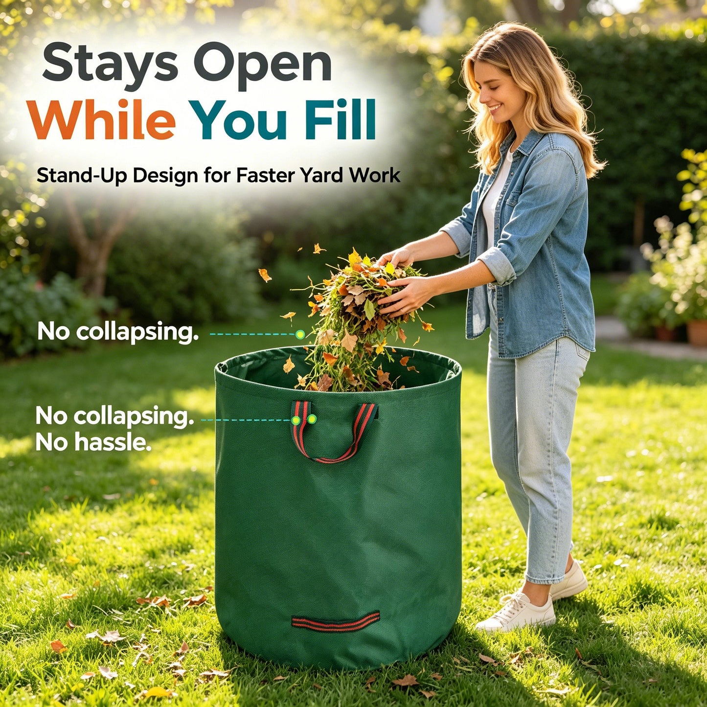 🍂 Reusable Garden Trash Bags