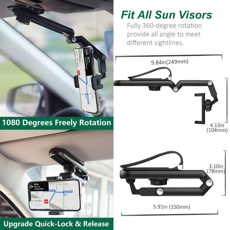 📱1080° Adjustable Car Sun Visor Phone Holder!!!