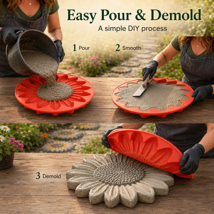 🌻Reusable Sunflower Stepping Stone Mold (📦Buy 2 Free Shipping)