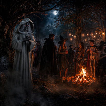 👻 Halloween Animated Jumping Scare Ghost – 50% OFF | Motion-Activated Life-Size Haunted Prop 🎃