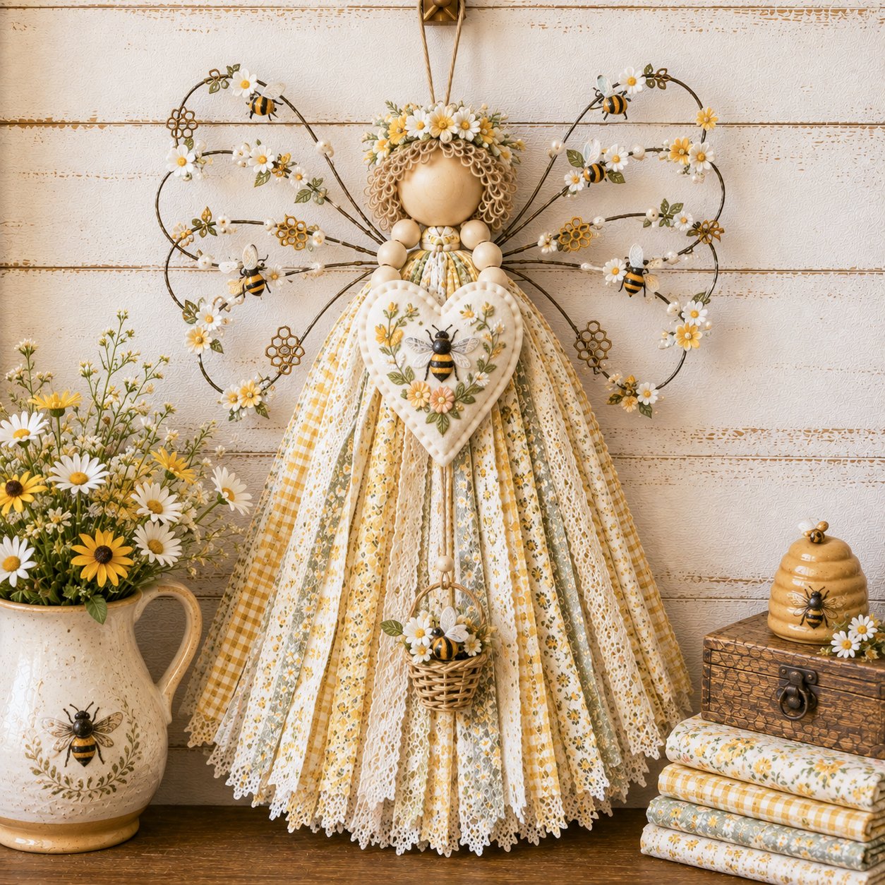 🔥Last Day 50% OFF - 🪽 Angel Fabric Hanging DIY Kit (📦Buy 2 Free Shipping)
