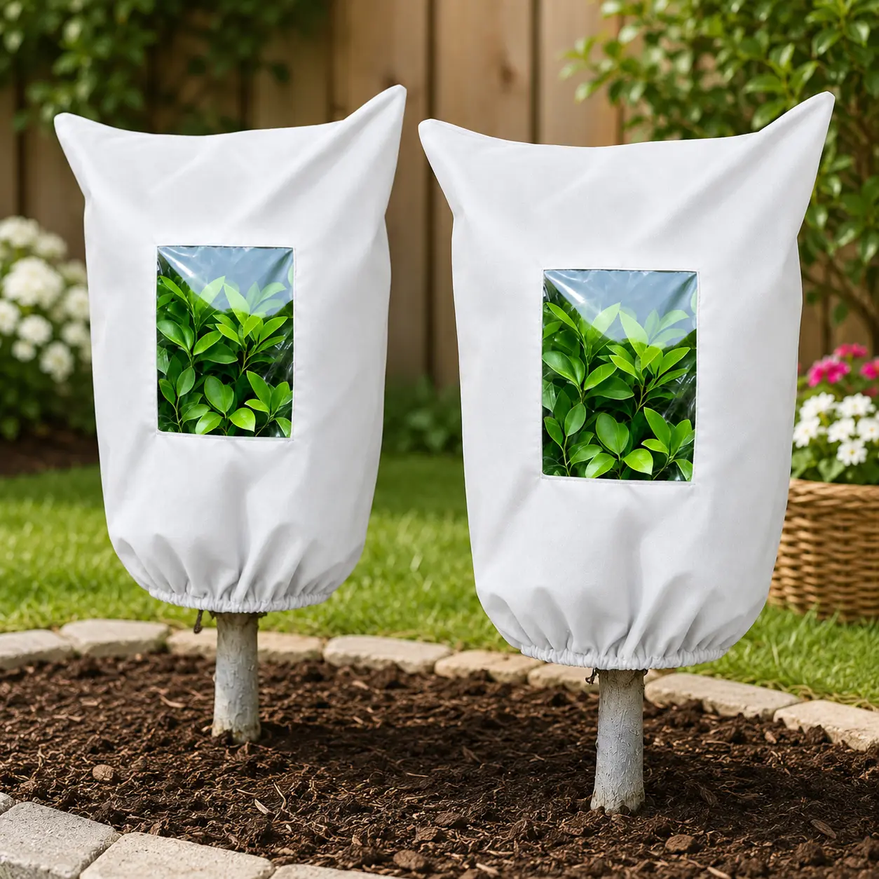 🌿 WINTER GARDEN ESSENTIAL | Plant Frost Protection Cover – Breathable Reusable Cover for Shrubs, Pots & Young Trees