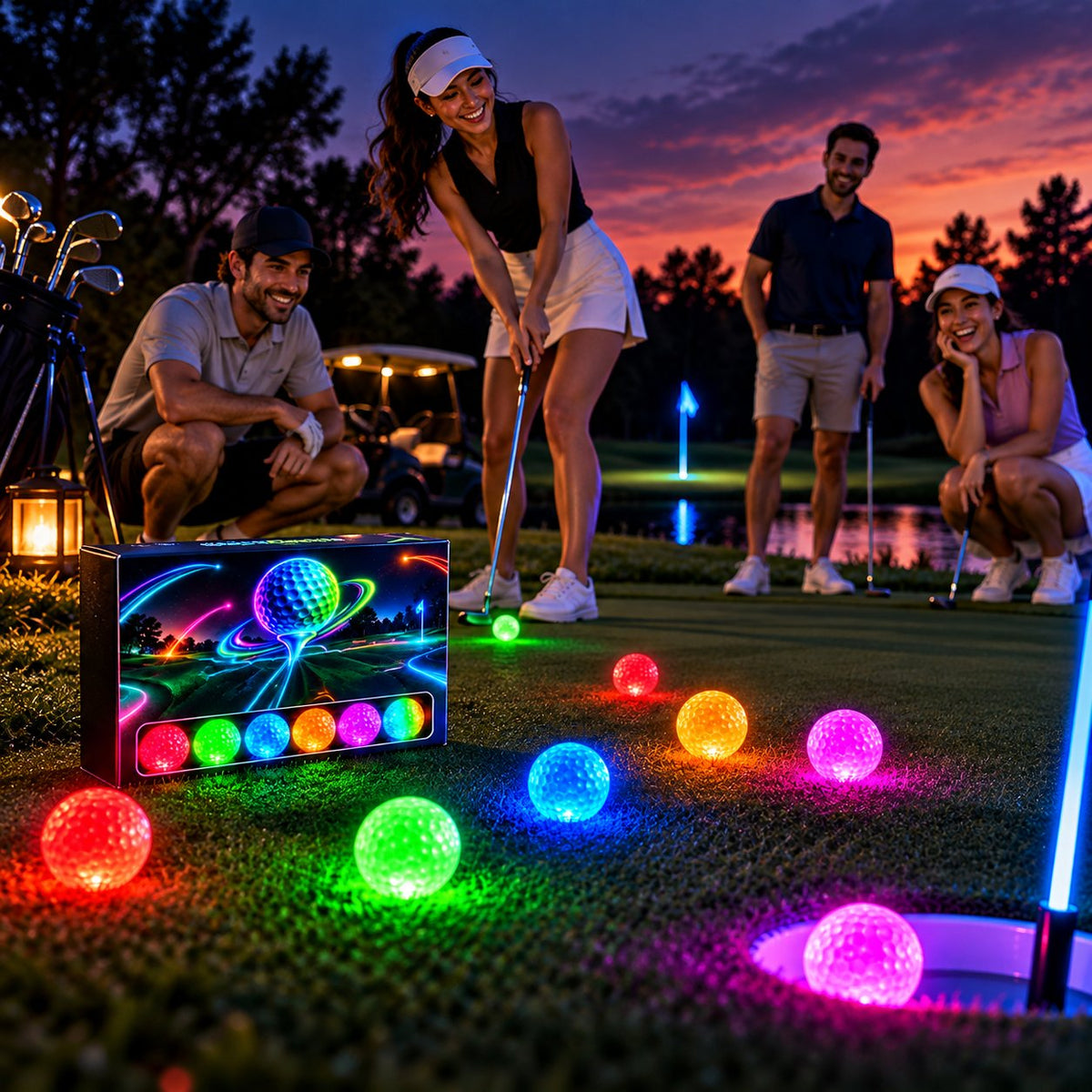 Glow-in-the-Dark LED Golf Balls | Night Play Innovation ⛳