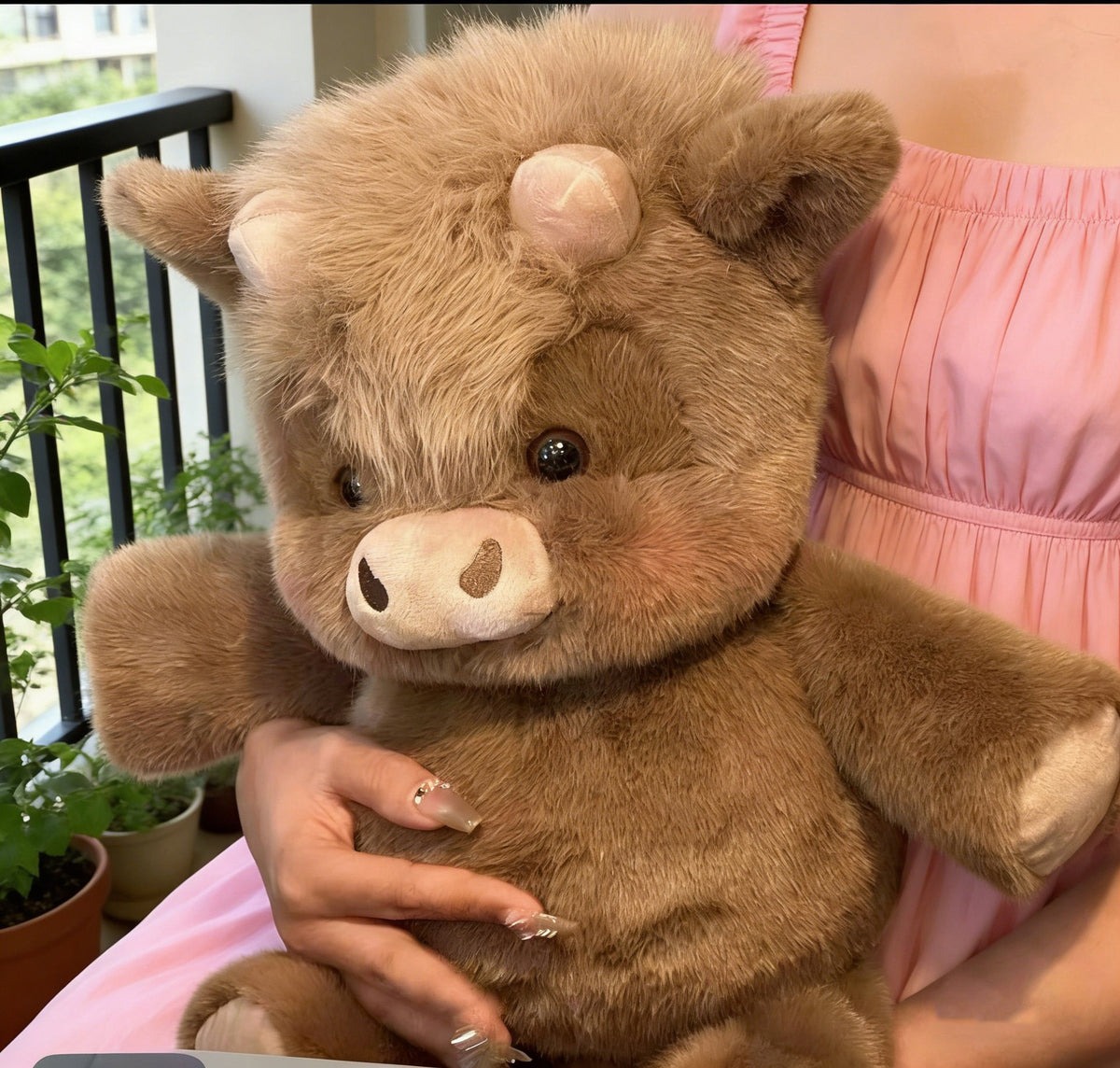 Run Series Highland Cow Plush Toy