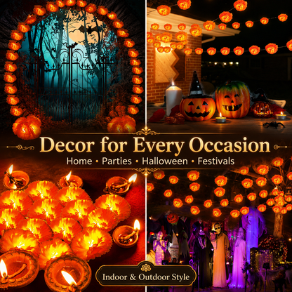 🌼 Chrysanthemum LED Lights for Halloween & Altars
