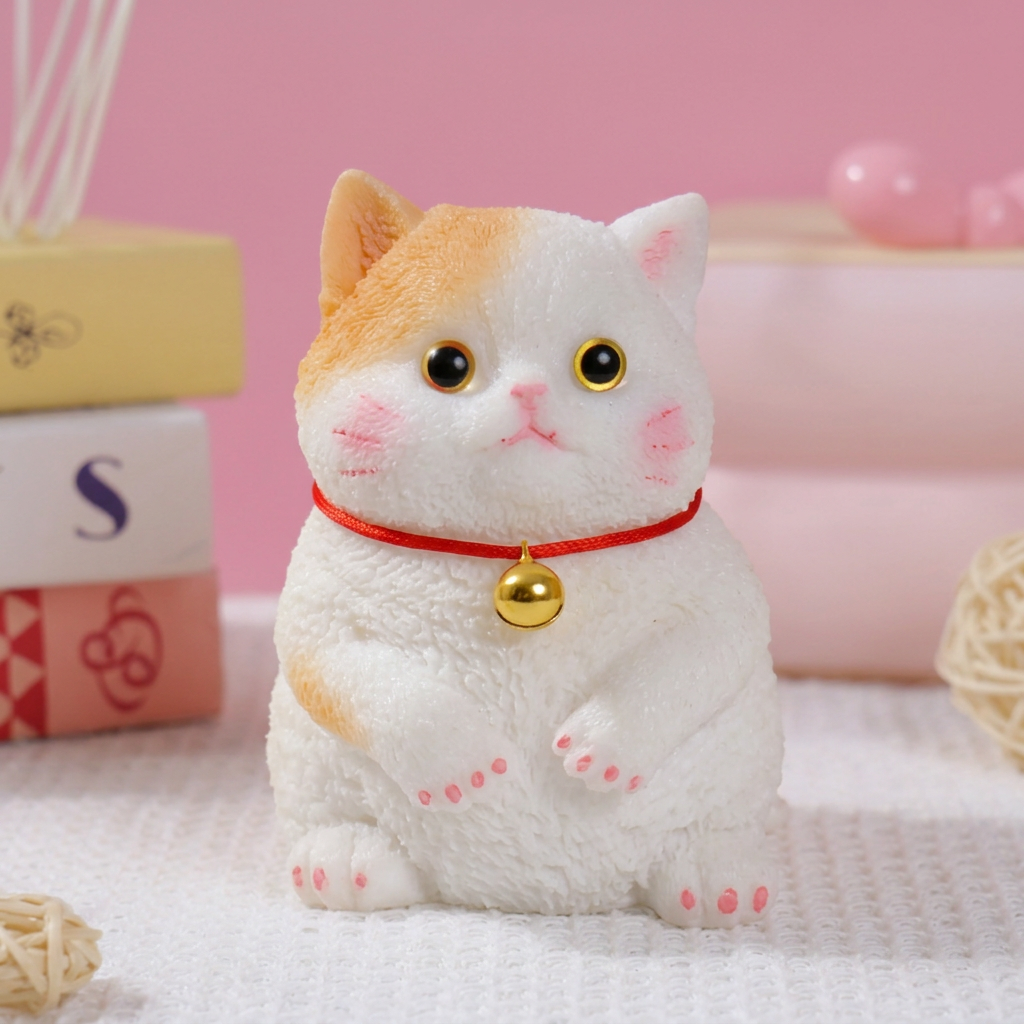 🎨🐾Soft and Cuddly Cat – Stress-Relief Squeezable Toy