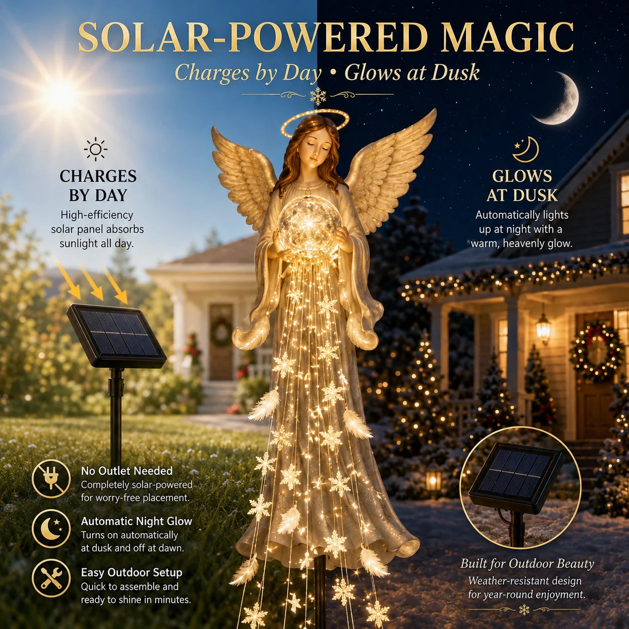 🔥Buy 2 Get 20% OFF🔥✨ Solar Angel Remembrance Garden Light👼