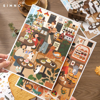 🐈‍⬛✨ 246-Piece Witchy Shop Numbered Sticker Mural 🎃