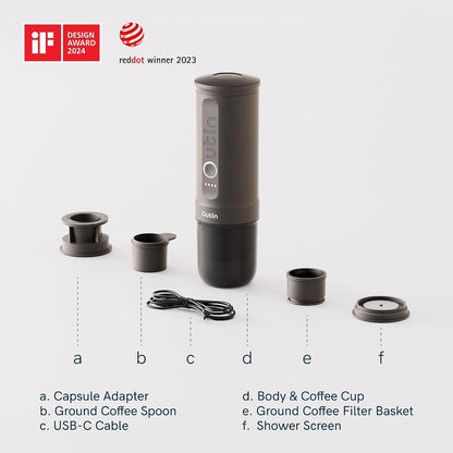 ☕ Portable Electric Espresso Machine – Self-Heating 3-in-1 Travel Coffee Maker