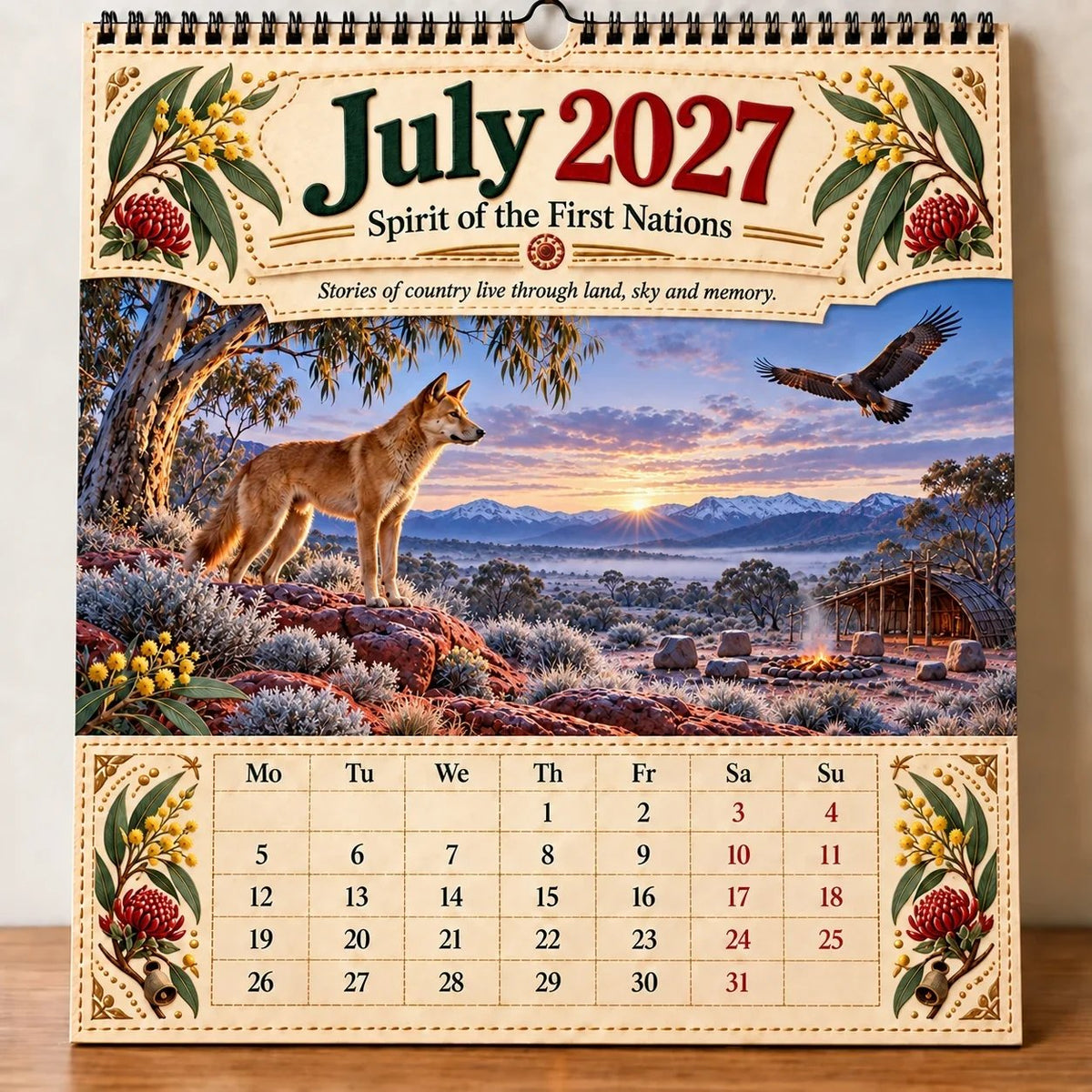 🔥🦘- 2027 Australia 125th Anniversary Wall Calendar 🐨