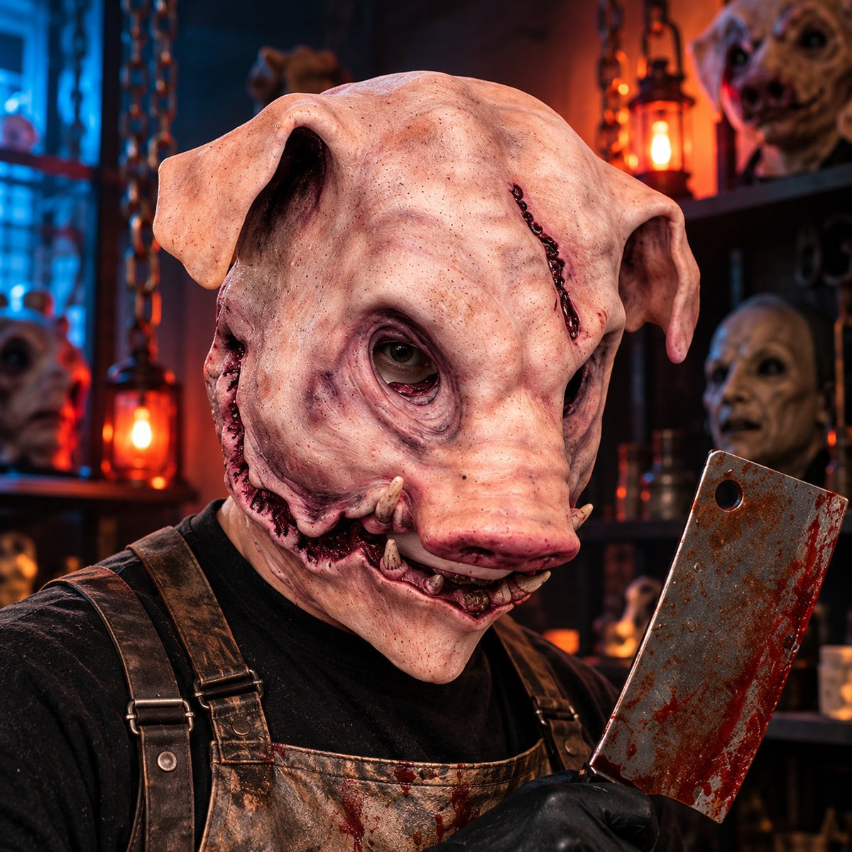 🐷 The Butcher Silicone Pig Mask | Face-Only Transformation