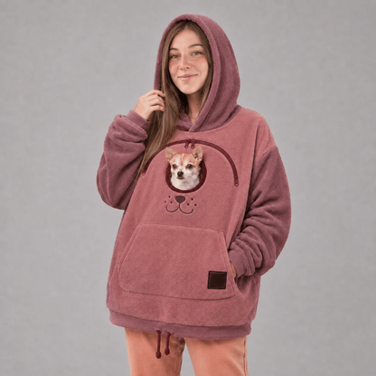 🐾Cozy Pet Carrier Hoodie — Built-In Pouch for Cats & Small Dogs