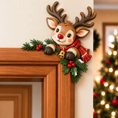⏳ Last Day 50% OFF – 🎄 3D Christmas Peekaboo Door Frame Corner Decor | 8 Festive Character Designs with Left & Right Options for Doorways, Entryways & Holiday Corners ✨