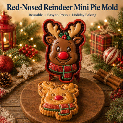 ⏳ Last Day 49% OFF – 🎄16-Design Christmas Mini Pie Mold Collection | Reusable Embossed Molds for Shaping Detailed Santa, Snowman, Reindeer, Tree & Holiday Pies 🥧✨