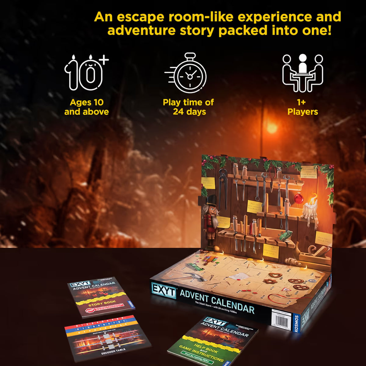 ⏰ LAST DAY 50% OFF - 🎄 Escape the Workshop! Advent Calendar – 🗝️✨ 24 Days of Puzzle Adventure & Fun 🔥