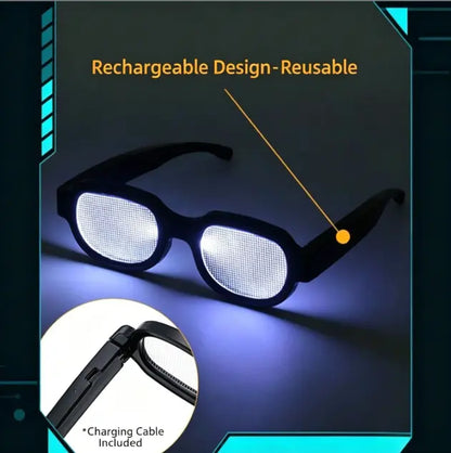 🌟 Futuristic LED Light-Up Party Eyewear 🕶️