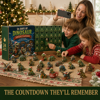 🦖 24 Days of Dinosaur Christmas Advent Calendar 2026 – 24 Collectible Dino Surprises