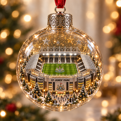 ⚽🎄 Christmas Sale: 50% OFF – Light-Up Football Stadium Ornament | 20 Styles