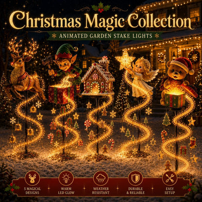 🎅Christmas Early Discount 50% Off🎄✨Christmas Magic Garden Collection - Transform Your Yard Into A Winter Wonderland With Enchanted Flowing Lights（31.5 inch）